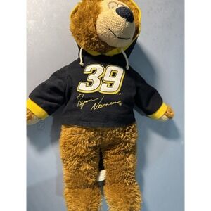 Nascar #39 Ryan Newman Brown Teddy Bear in Hoodie Plush Toy‎ Stuart Haas Racing